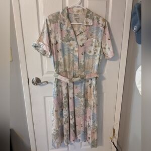 Vintage Floral Pastel Dress